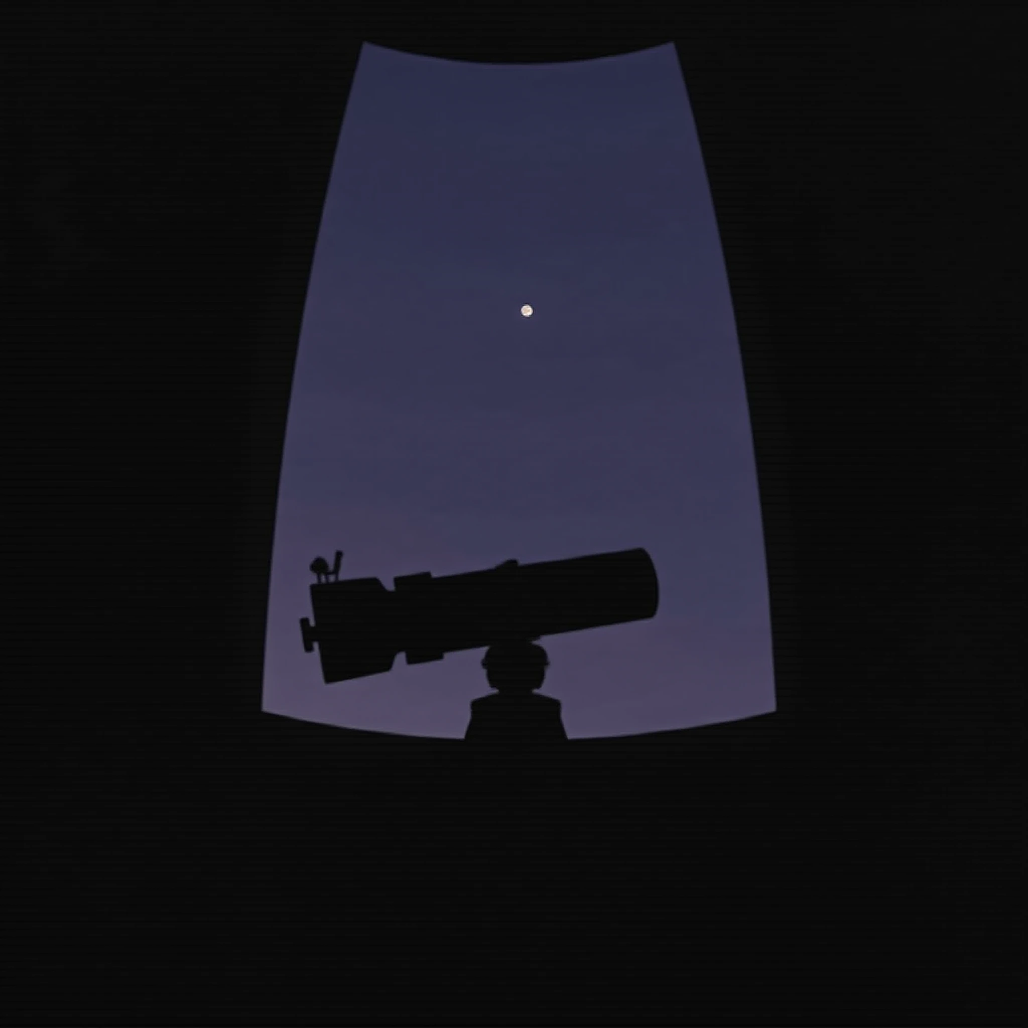 Illustrative planetary observation artwork
